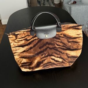 Longchamp Brown Tigre Le Plaige Bag